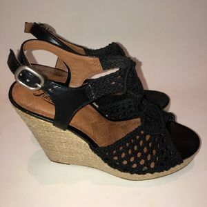 Crochet Black Wedges
